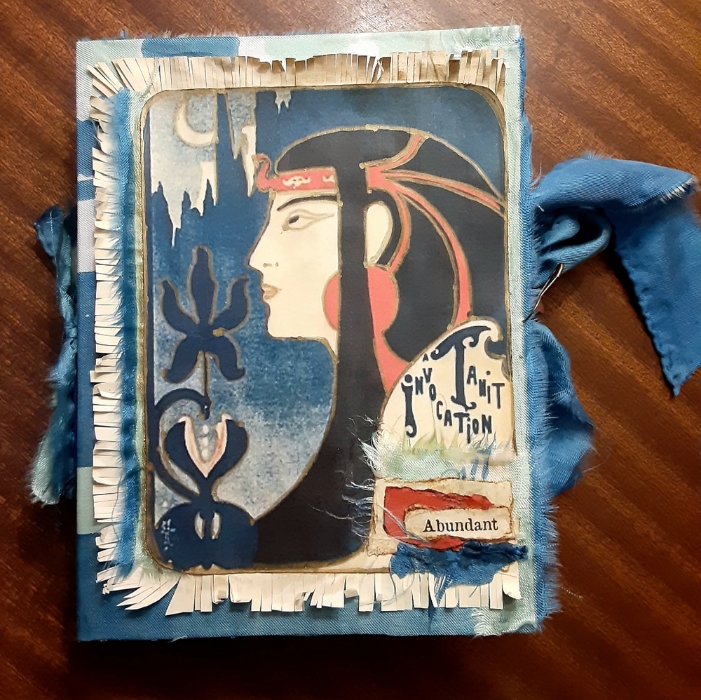 SOLD!! Handmade Egyptian Goddess Abundance Junk Journal